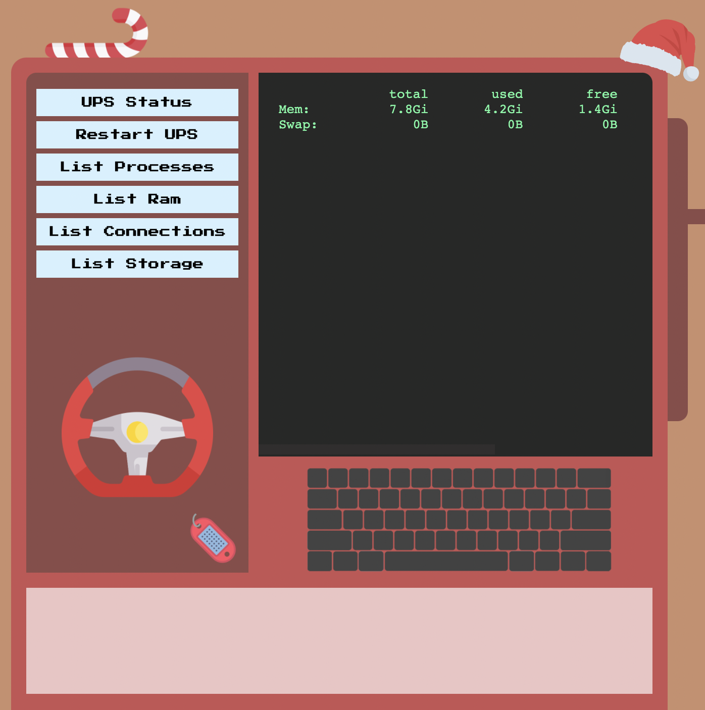 Santa's monitoring console